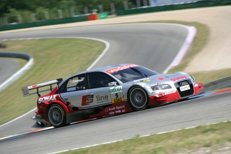 Tom Kristensen var hurtigste mand sidst i løbet, men kunne fik ikke has på Ekström (Foto: Audi Sport Press)